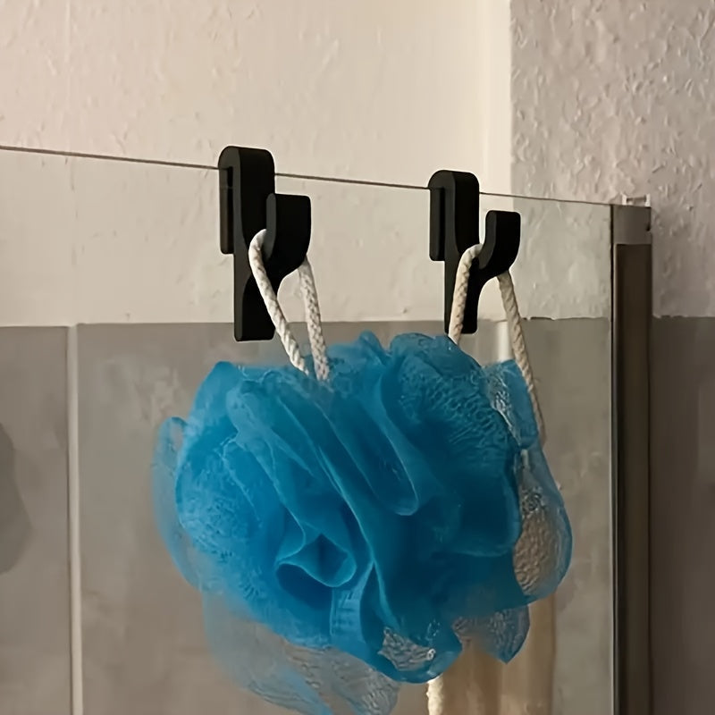 Ramlös krok för duschdörr i glas – Kraftig handduks- och badrockshängare för badrum