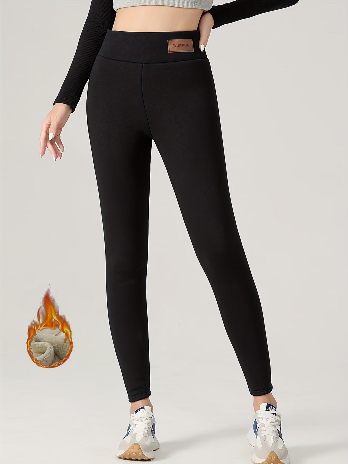 Cerys | Tjocka leggings med fleecefoder – mysiga vinter- och värmeplagg