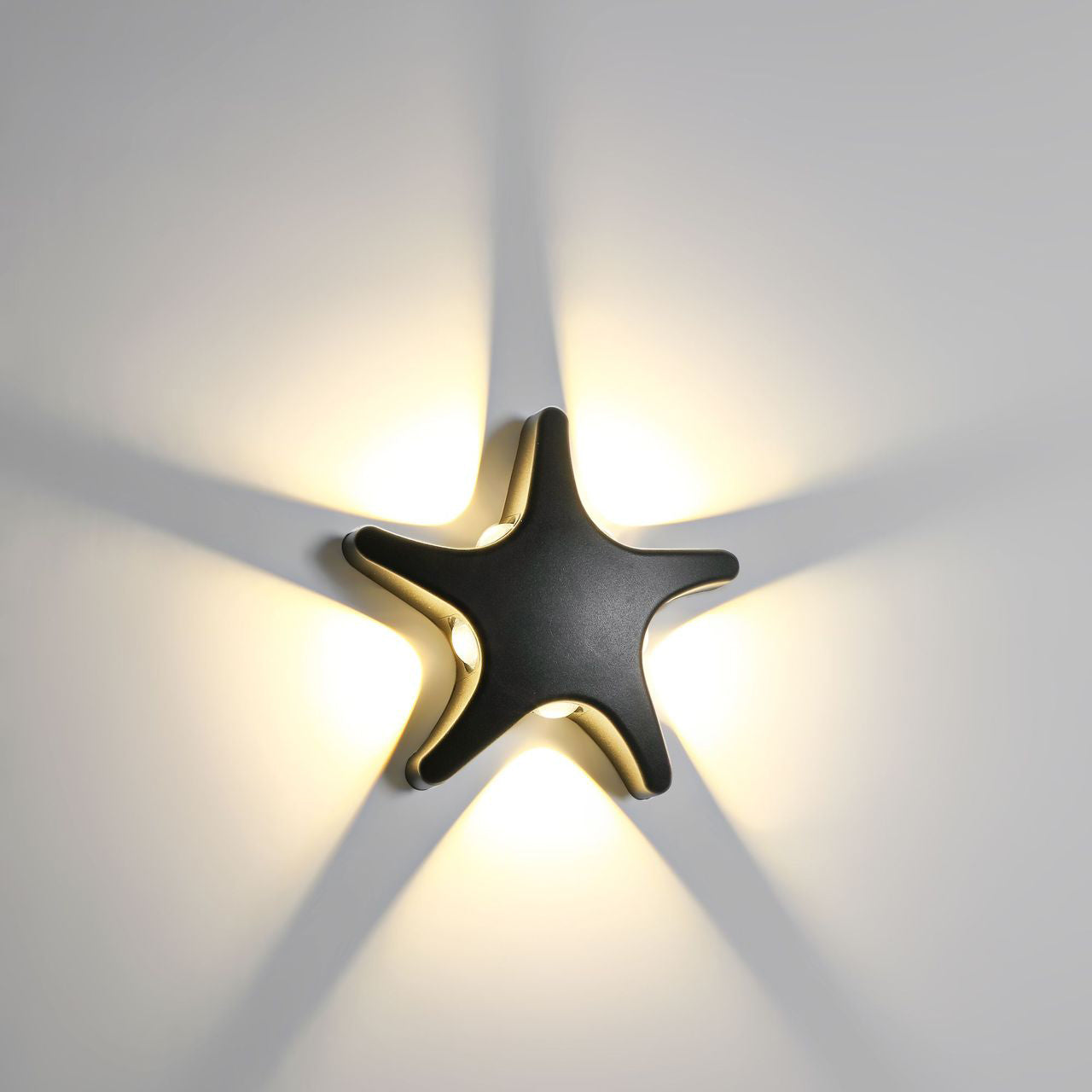 Sjöstjärna-formad LED-vägglampa