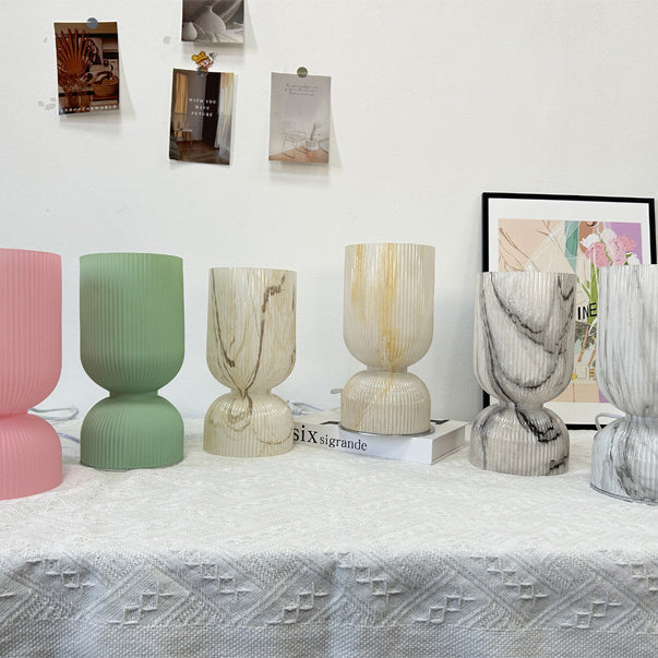 Modern minimalistisk glasbordslampa – elegant cylinderdesign