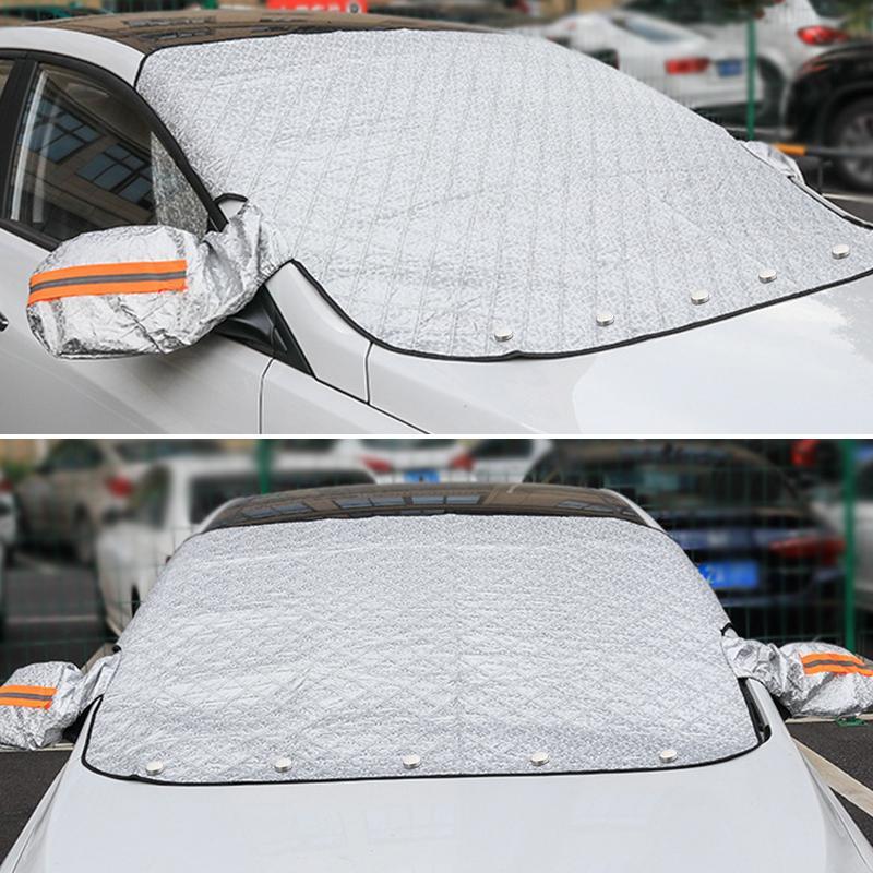 Magnetiskt helårsskydd för framrutan – Frostskydd och solvärmesköld