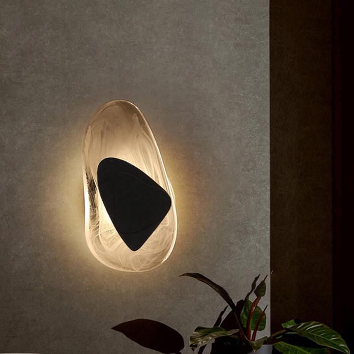 Nordisk modern kristallvägglampa - Elegans och ljus