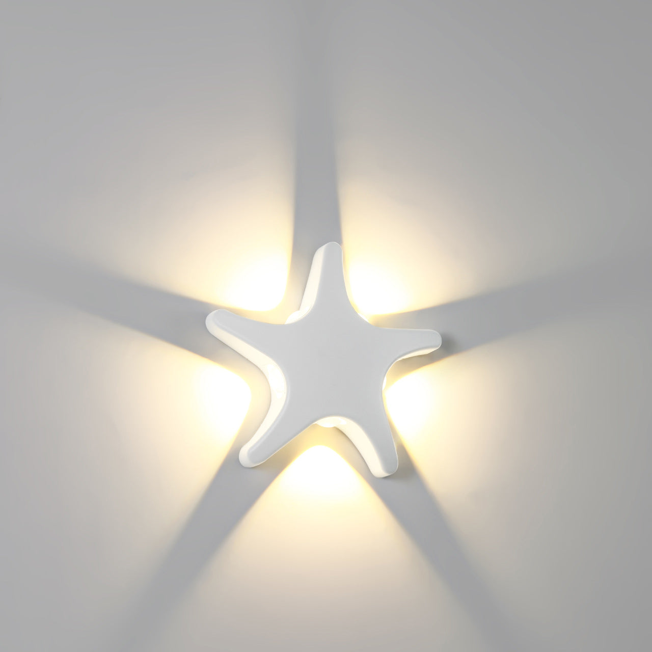 Sjöstjärna-formad LED-vägglampa