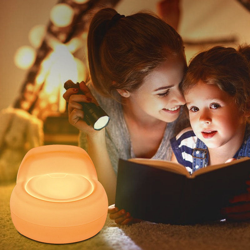 Uppladdningsbar LED-nattlampa – mjuk silikon Touch-lampa