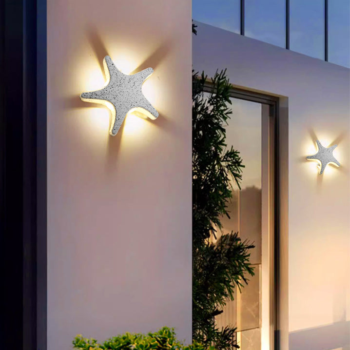Sjöstjärna-formad LED-vägglampa