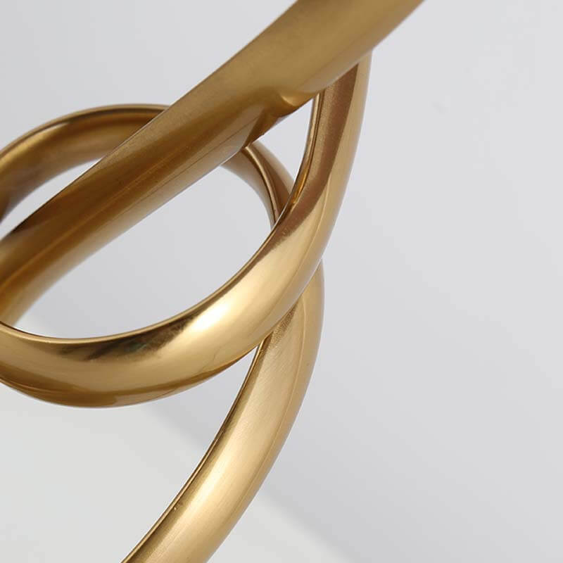 Snygg bordslampa i tygknut - Modern röd accentbelysning