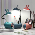 Cartoon Creative Rabbit LED Touch USB-pennhållare skrivbordslampa