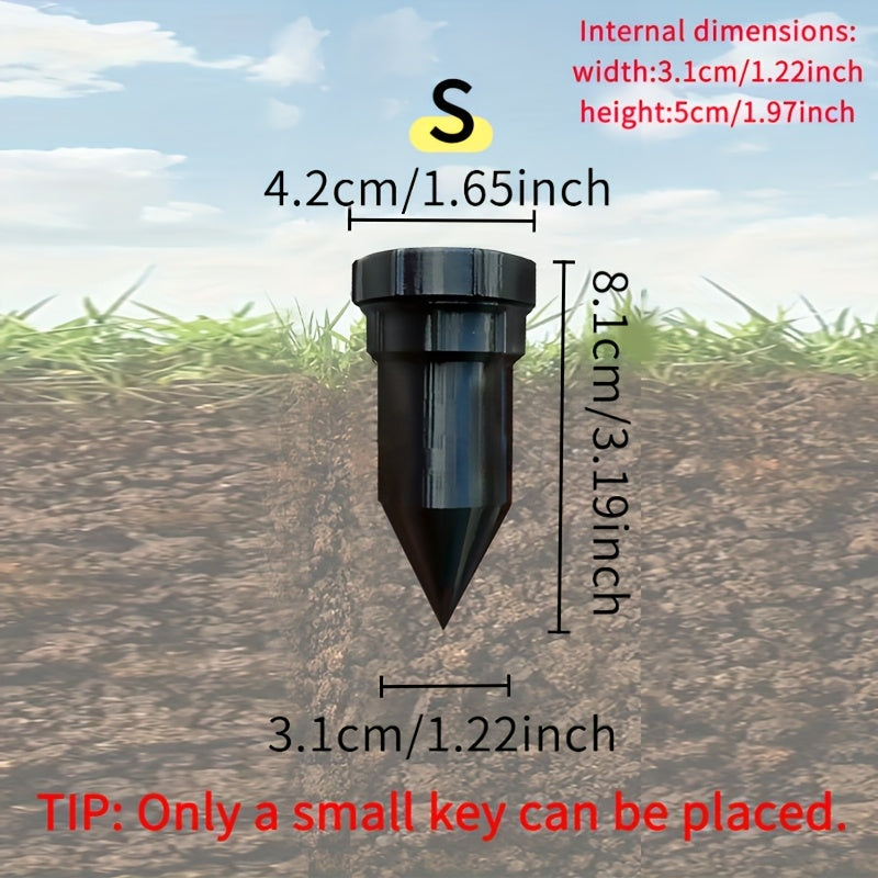 Markförvaringsskåp för nyckelringar utomhus - Diskret vattentät nyckelhållare