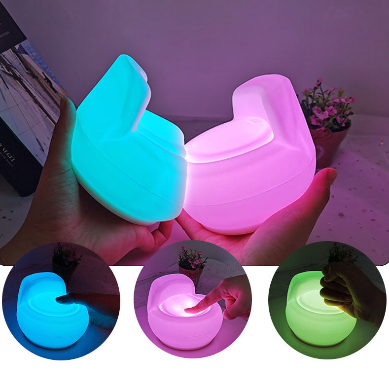 Uppladdningsbar LED-nattlampa – mjuk silikon Touch-lampa