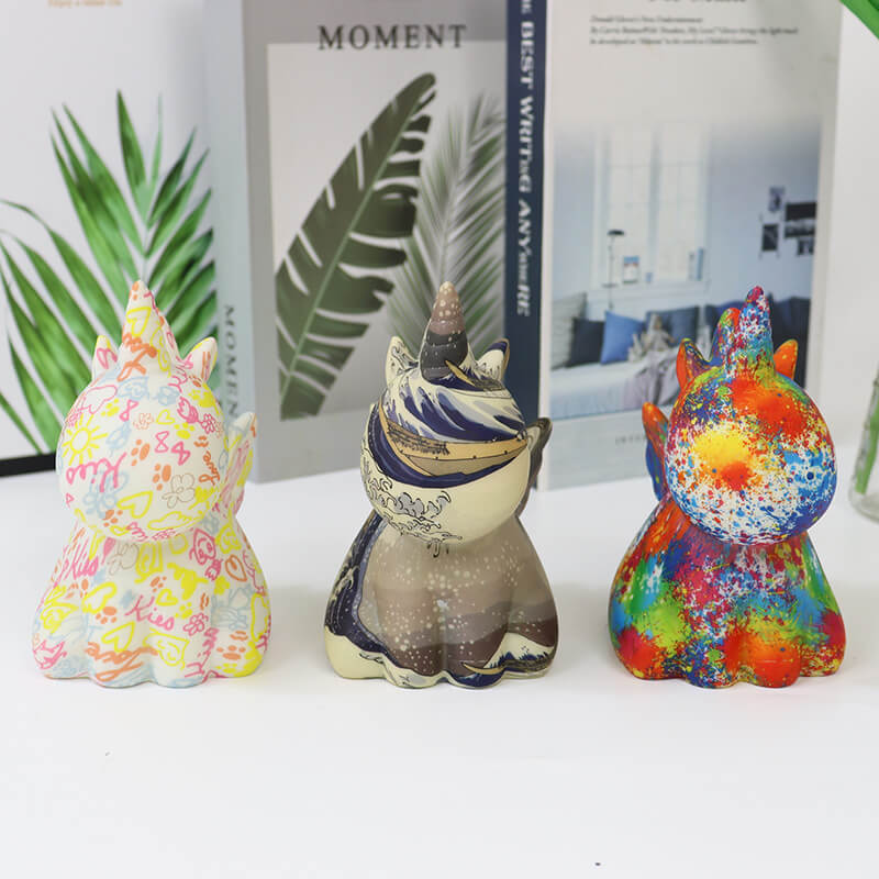 UnicornGlow | Handmålad 3D-tryckt LED-nattlampa