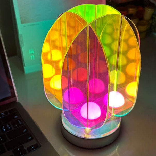 Modern geometrisk akryl LED-lampa – bländande ljus för konstnärlig inredning