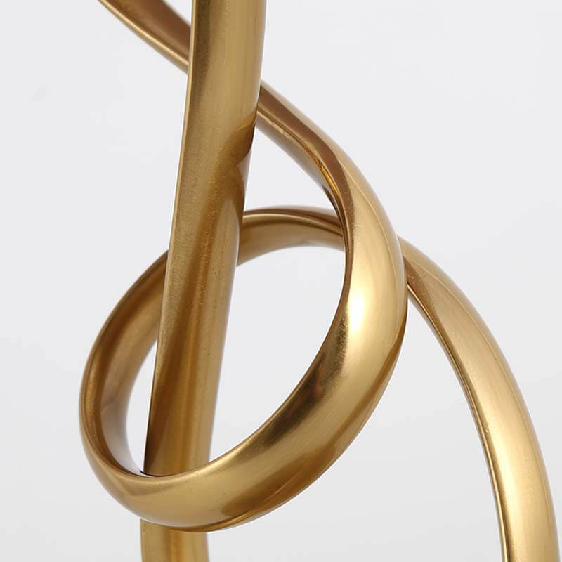 Snygg bordslampa i tygknut - Modern röd accentbelysning