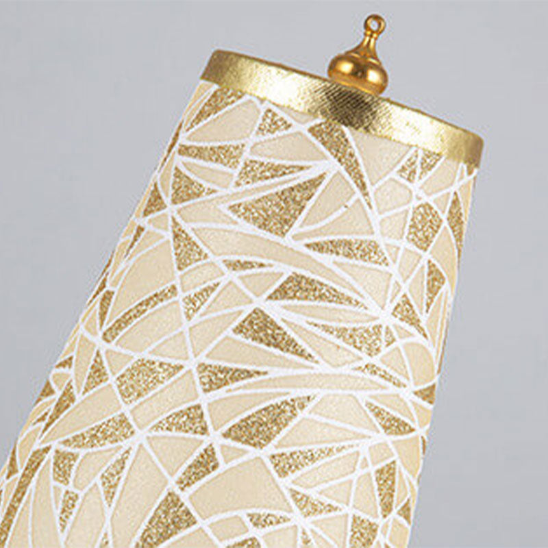 Retro Bloom LED-bordslampa – Uppladdningsbart tyg och metall nattlampa