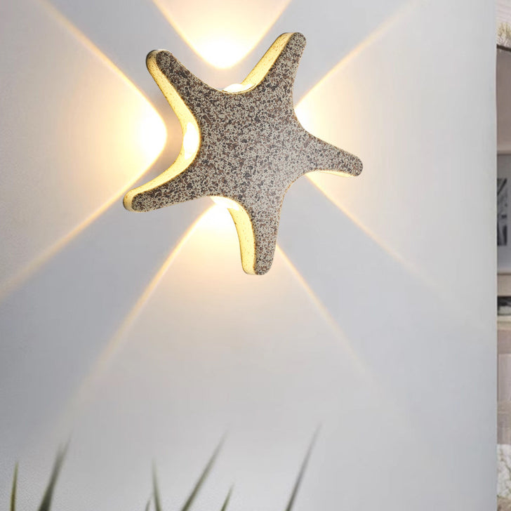 Sjöstjärna-formad LED-vägglampa
