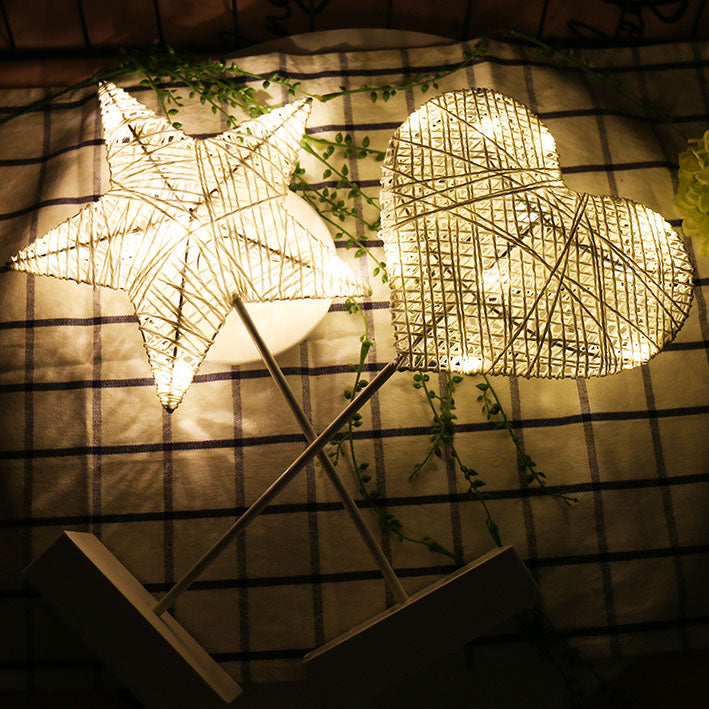 RattanGlow | Modern Creative Woven Rotting LED Nattduksbordslampa