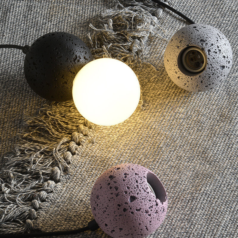 Enkel LED Scandinavian Contemporary Orb Terrazzo Pendellampa