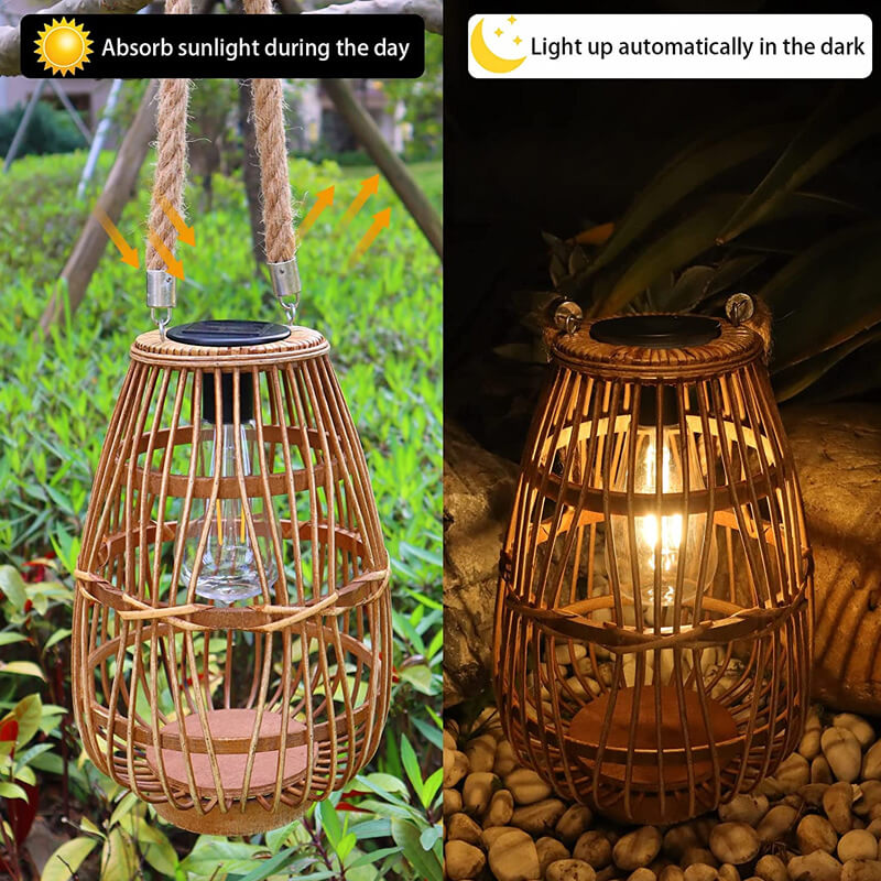 Vattentät Solar LED Rotting golvlampa