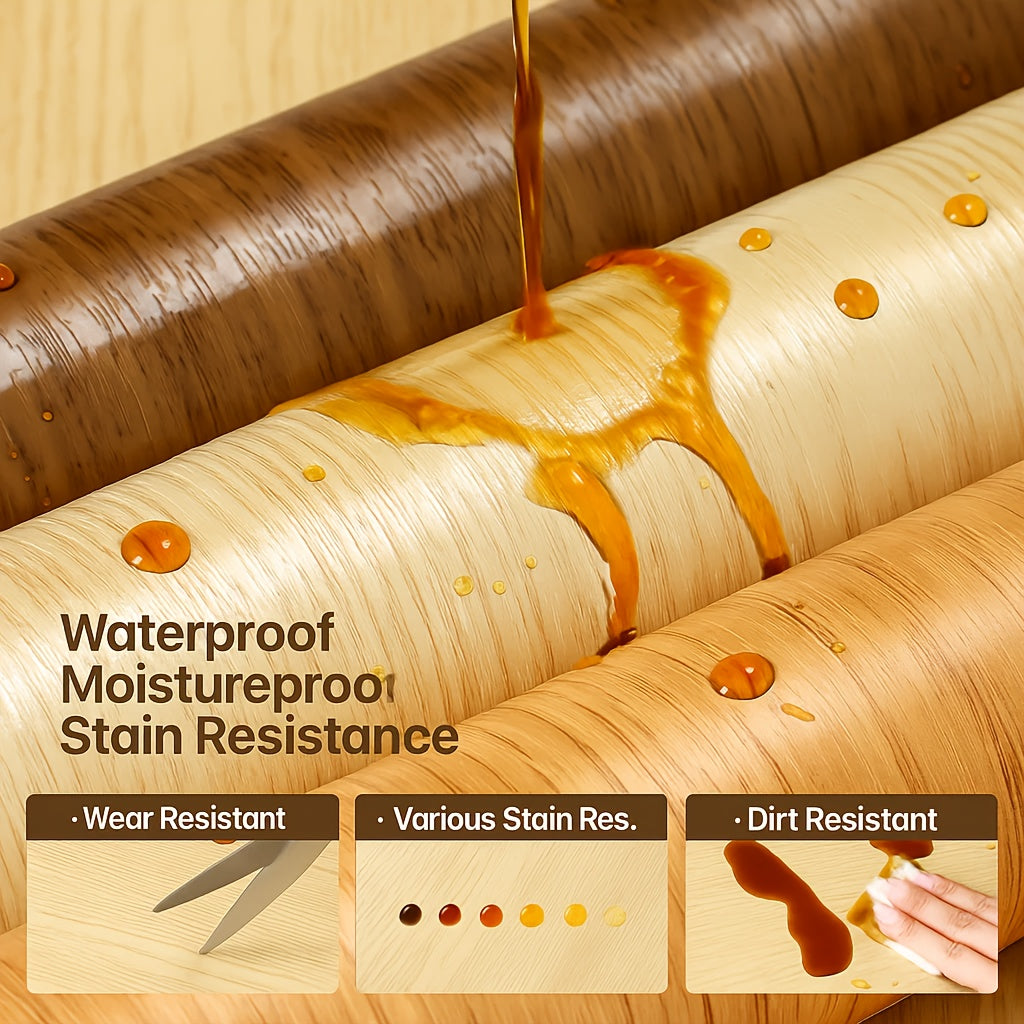 Träfibervinylöverdrag för fönsterbrädor – Reptålig självhäftande dekorativ panel