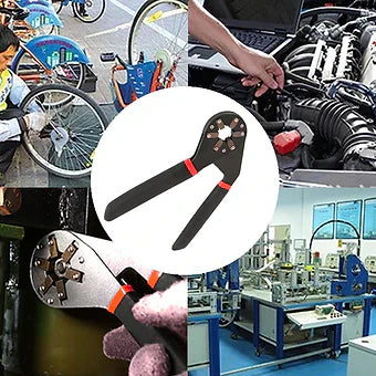 Universal justerbar nyckel 14-i-1 - Multifunktionsnyckel för rör, bultar och hushållsreparationer