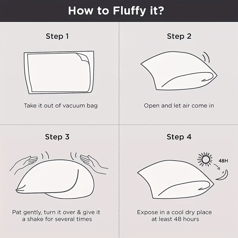 Premium-kuddinlägg - Lyxig plyschfyllning med hög motståndskraft