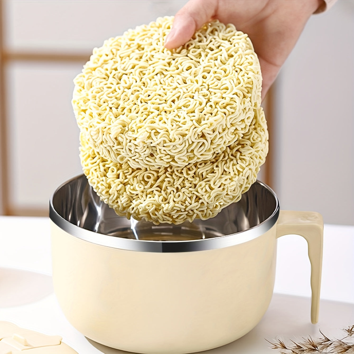 Värmelagrande matbehållare - 1300 ml sopp- och matskål i rostfritt stål