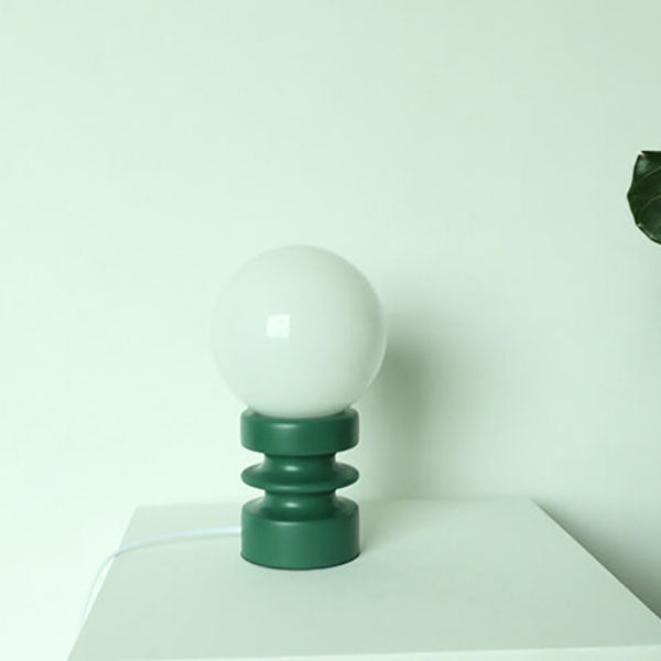 Skrivbordslampa från mitten av århundradet - Klassisk glasglobbelysning