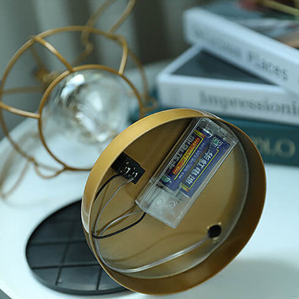 WhimsiMouse Wire Cage LED-lampa – Lekfull Charm, Vintage Glow