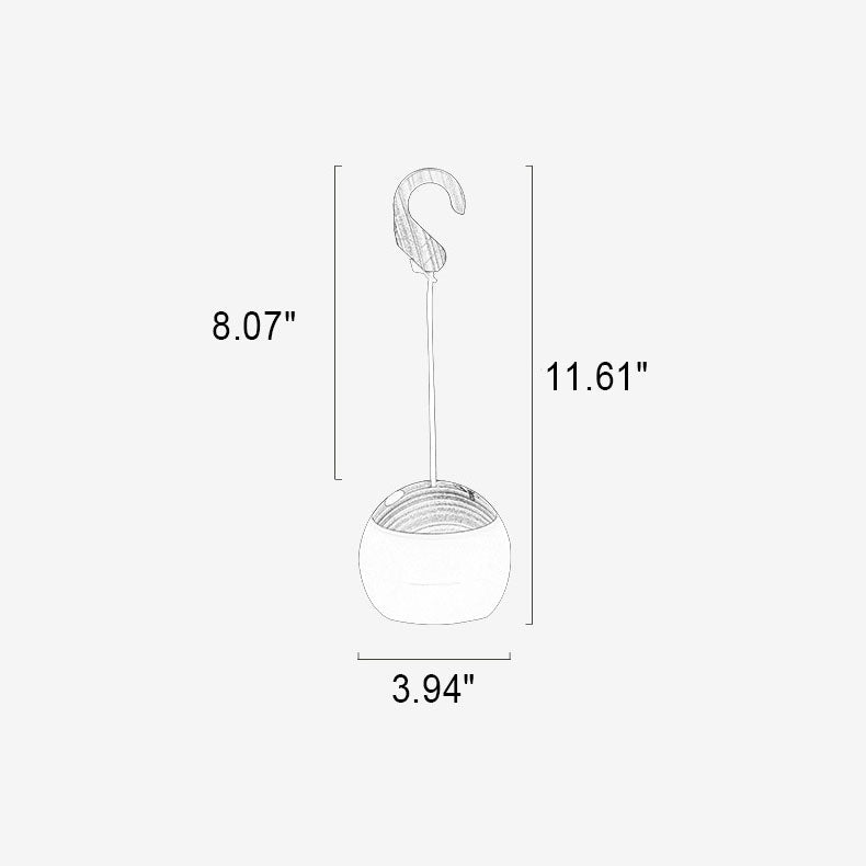 Uppladdningsbar USB LED-campinglykta – Bärbar hängande lampa för utomhusäventyr