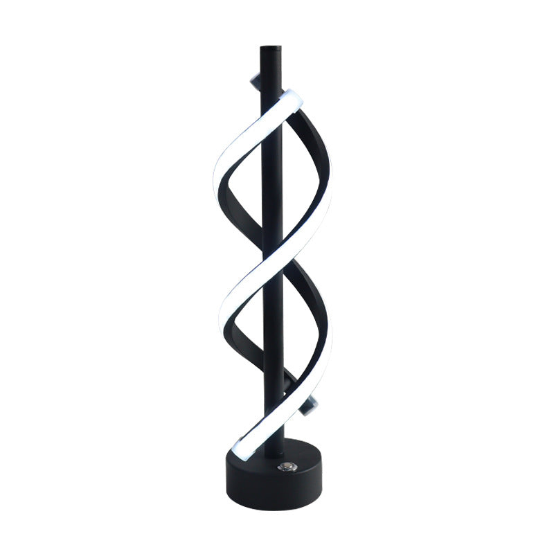 Nordic Dual Spiral LED-lampa – modern järnremsdesign