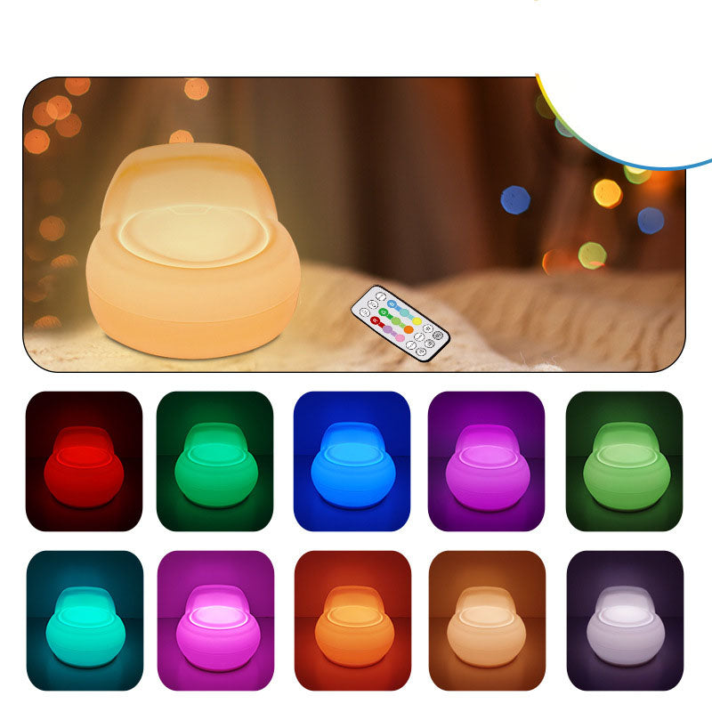 Uppladdningsbar LED-nattlampa – mjuk silikon Touch-lampa