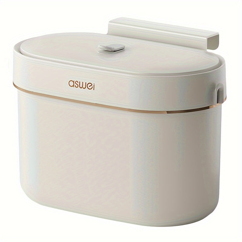 Väggmonterad soptunna för kök – Platsbesparande hängande avfallsbehållare med luktsäkert lock