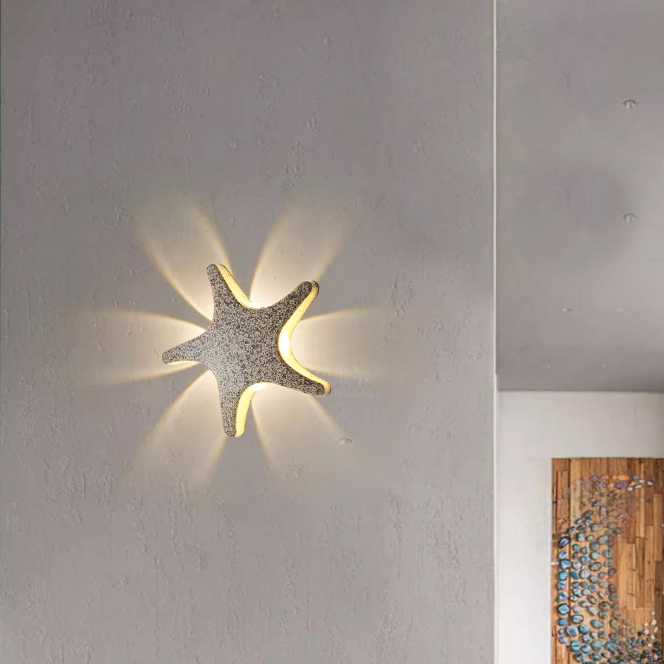 Sjöstjärna-formad LED-vägglampa