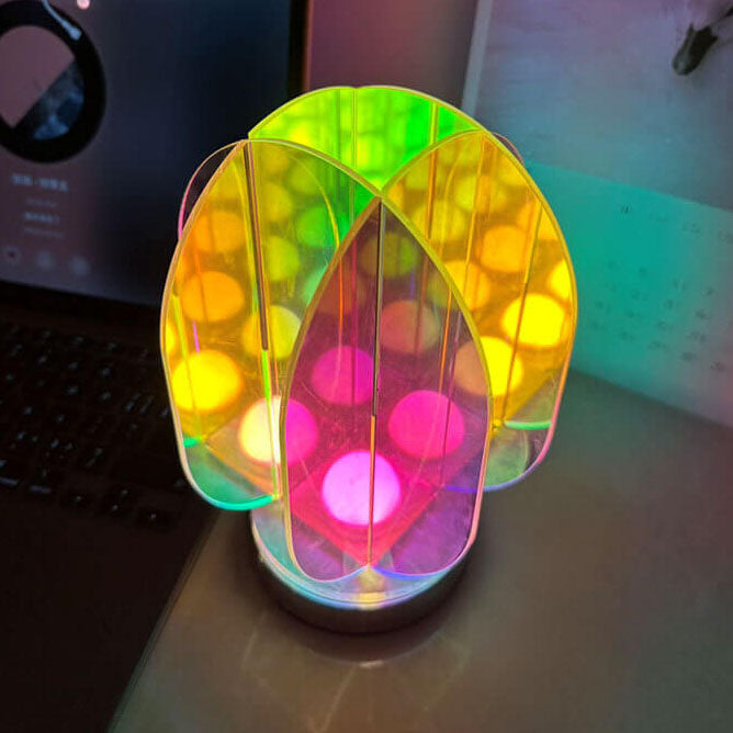 Modern geometrisk akryl LED-lampa – bländande ljus för konstnärlig inredning