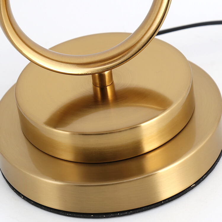 Snygg bordslampa i tygknut - Modern röd accentbelysning