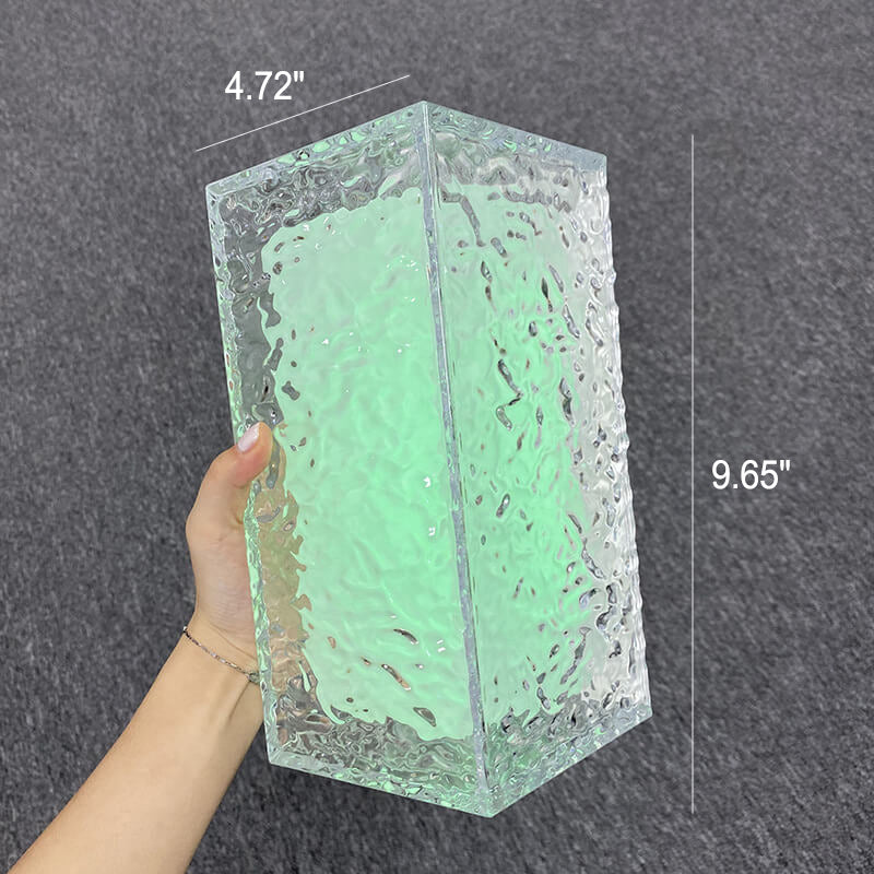 GlacierGlow LED-bordslampa – Isig elegans, fascinerande färger