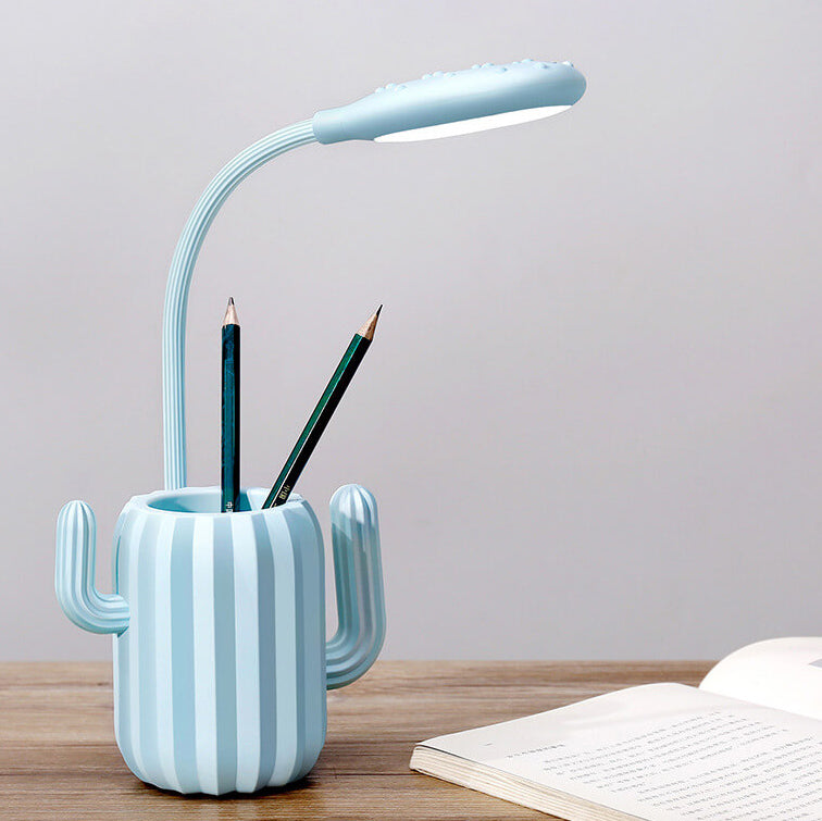 Vikbar Cactus LED-bordslampa - ögonvänlig ljus med kreativ design