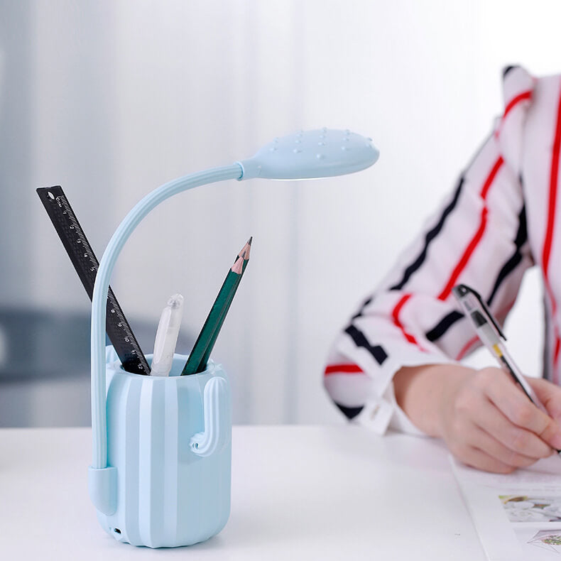 Vikbar Cactus LED-bordslampa - ögonvänlig ljus med kreativ design