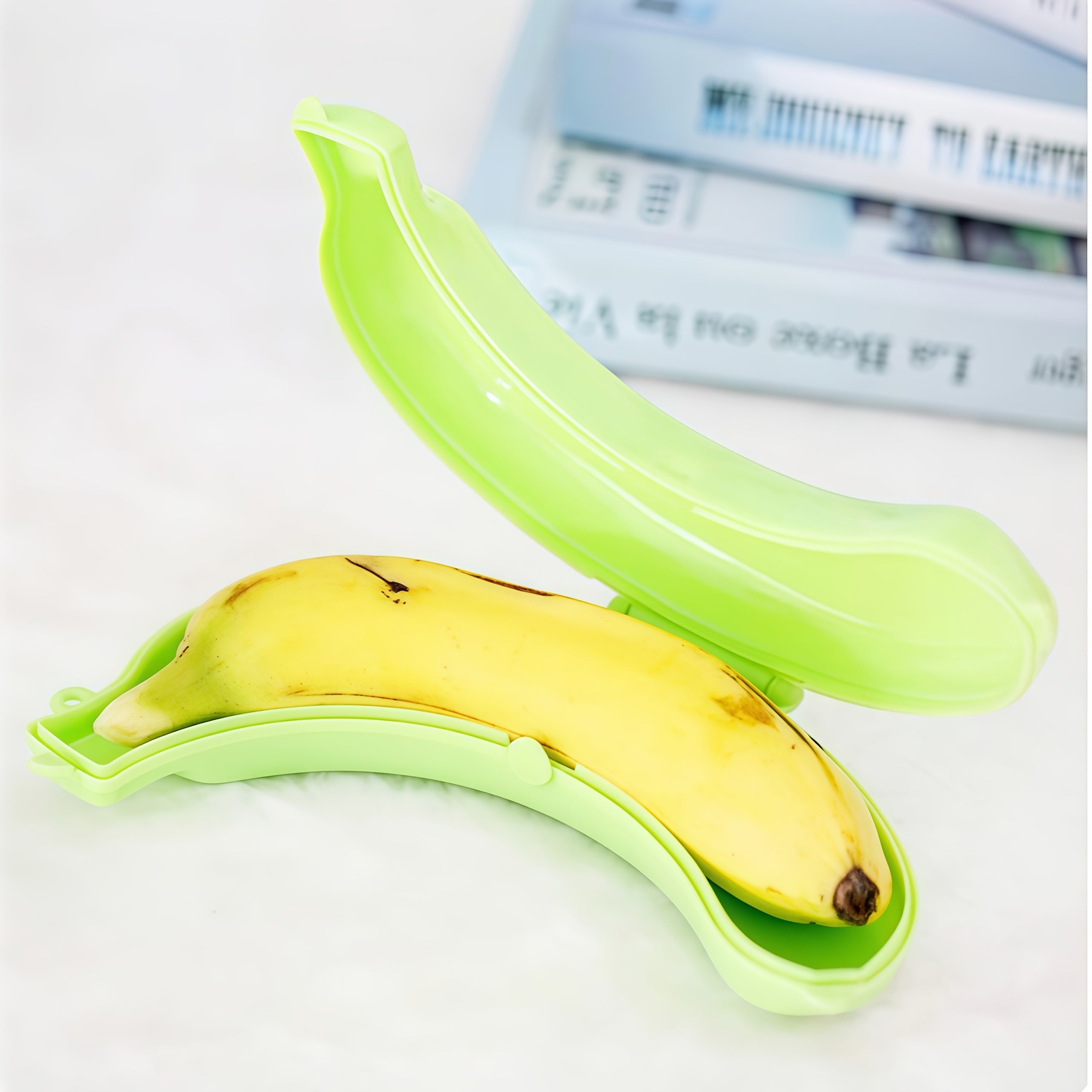 Kompakt bananförvaringshållare – krosskyddad frukthållare i plast