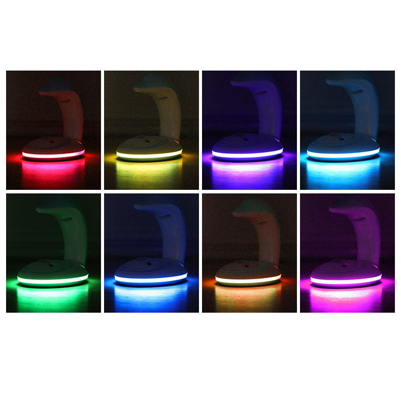 Förtrollande Dolphin LED Night Light – USB-driven regnbågsglödlampa