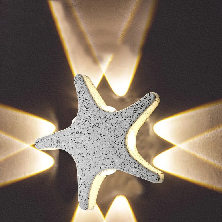 Sjöstjärna-formad LED-vägglampa