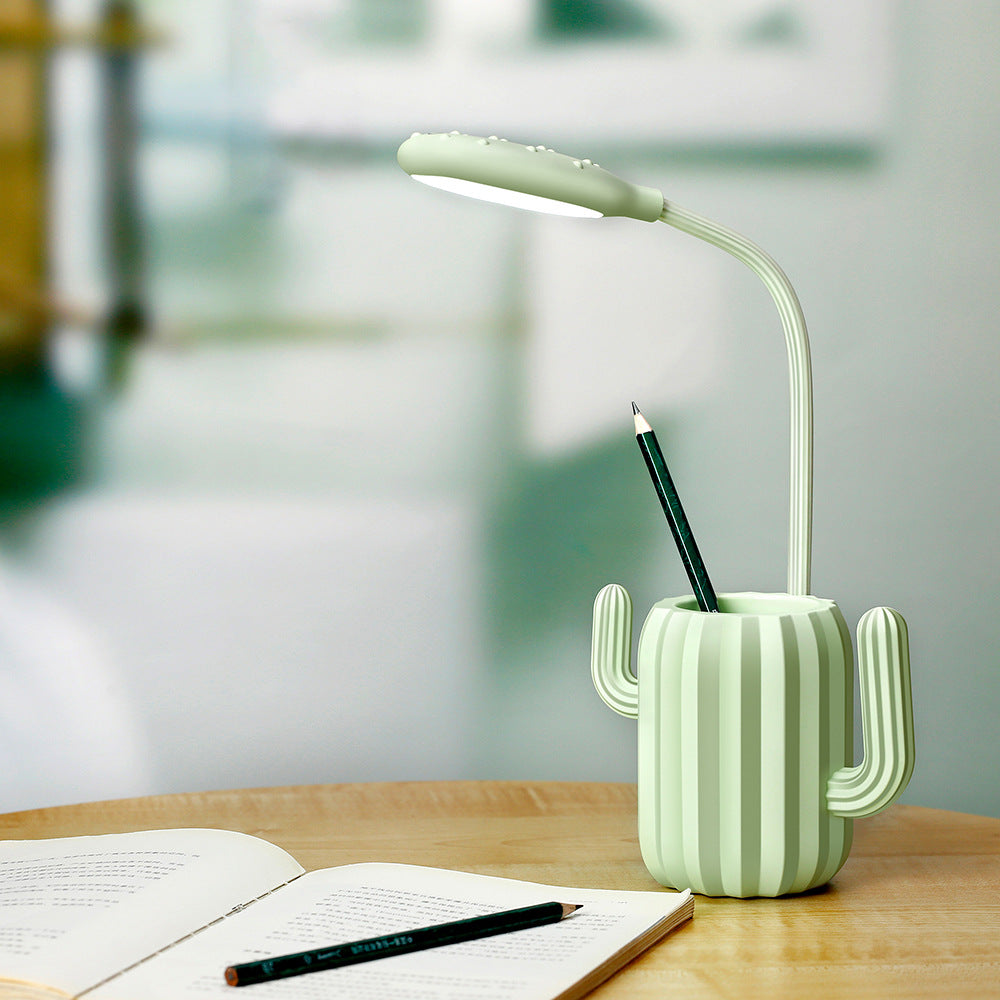 Vikbar Cactus LED-bordslampa - ögonvänlig ljus med kreativ design