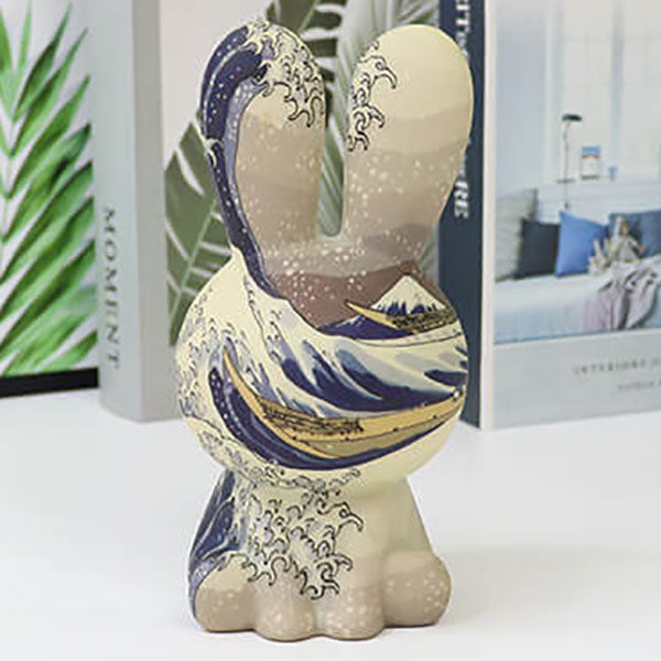 RainbowBunny | Kreativ 3D-skriven LED-nattlampa med handmålad design