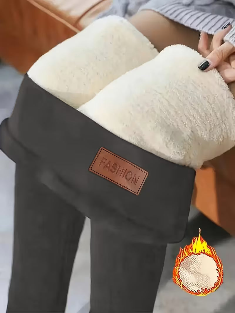 Ellie | Fleecefodrade tjockare leggings – Mysiga vinter- och termokläder