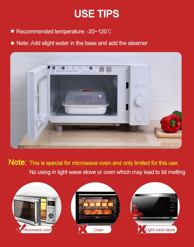 Ångbehållare för mikrovågsugn – tidsbesparande lösning för hälsosam matlagning