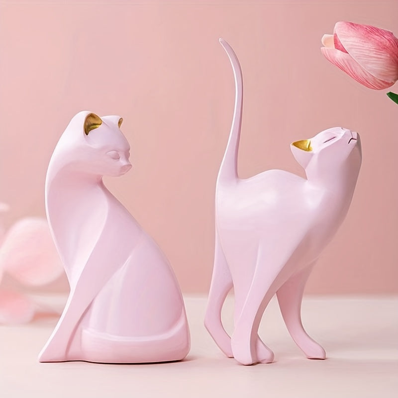 Charmig kattfigur – Dekorativ kattfigur för hem och kontor
