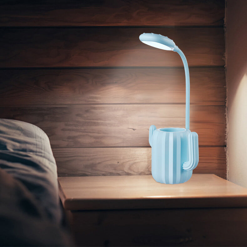 Vikbar Cactus LED-bordslampa - ögonvänlig ljus med kreativ design