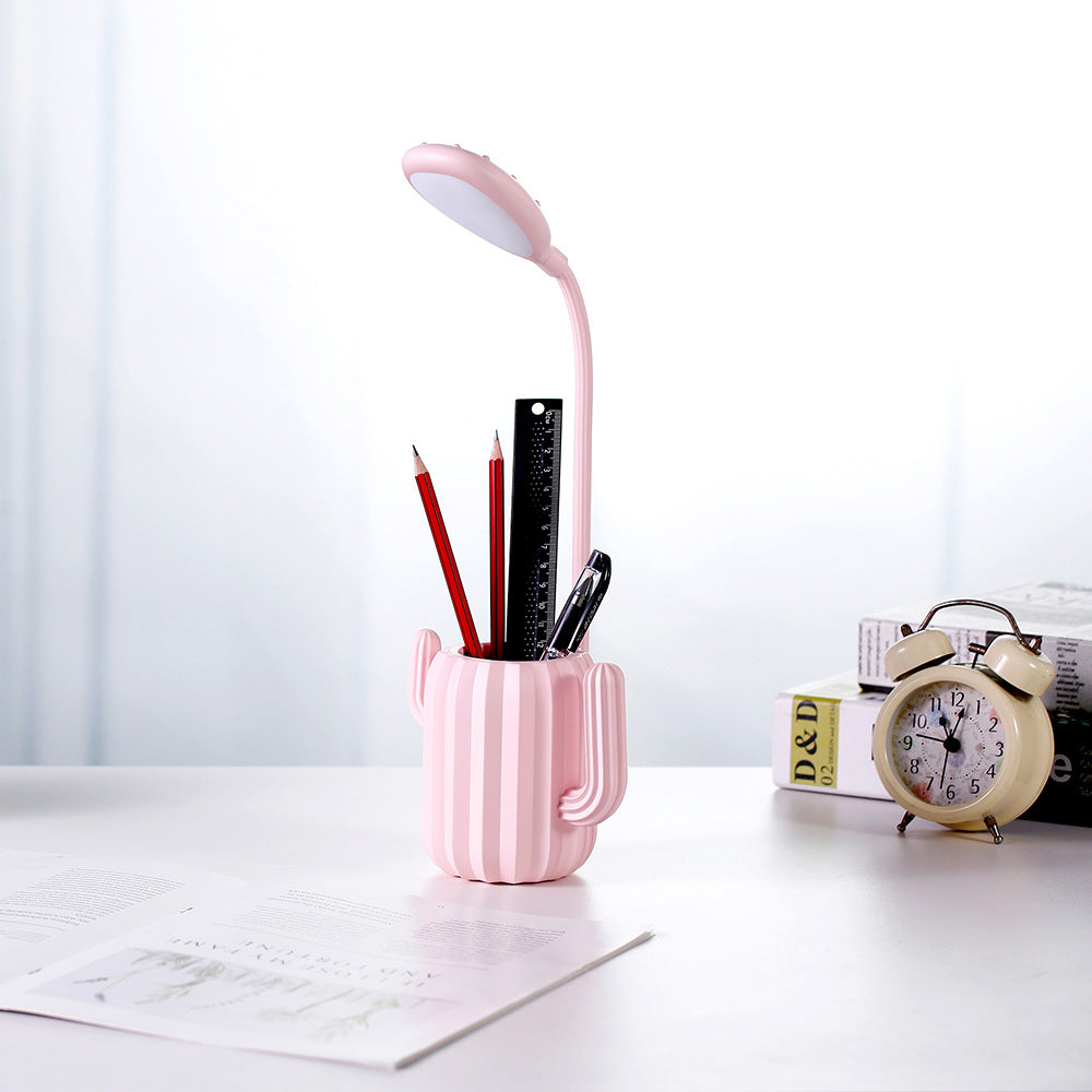 Vikbar Cactus LED-bordslampa - ögonvänlig ljus med kreativ design