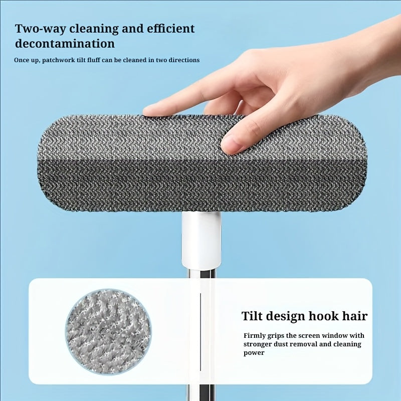 Utdragbar mikrofiberfönster- och skärmrengöring – Teleskopisk dammborste för ränderfri glans