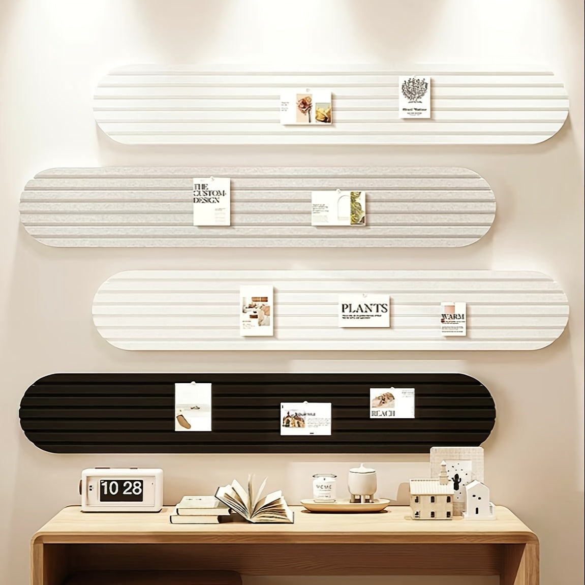 Avskalningsbara tygväggpaneler – Återanvändbara anslagstavlor i korkstil för hem och kontor