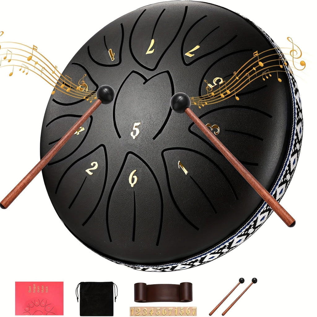 11-noters ståltungtrumma – Utomhusregnträdgårdsmusik och meditationsklocka